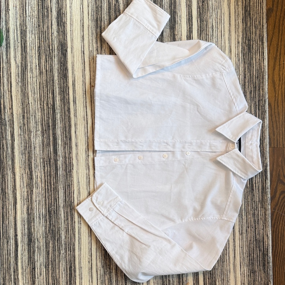 Katie J. White Button-Up Shirt